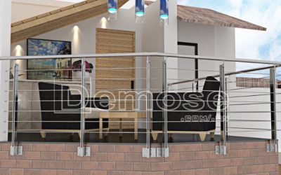 villa balcony guardrails