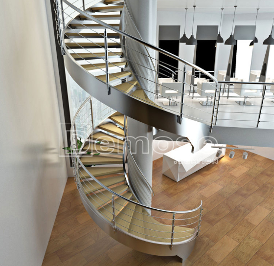 steel structure rotating staircase
