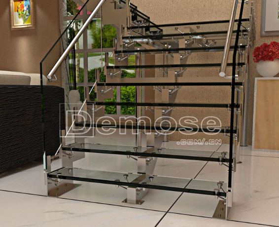 Stainless steel glass staircase pictrue stainless steel glass staircase