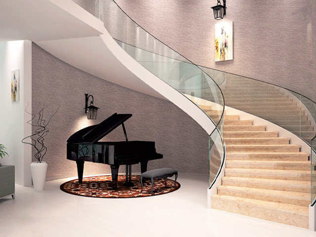 Curved stairs