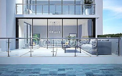 glass guardrails and traditional guardrails