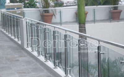 stainless steel glass railing