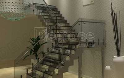stainless steel staircase