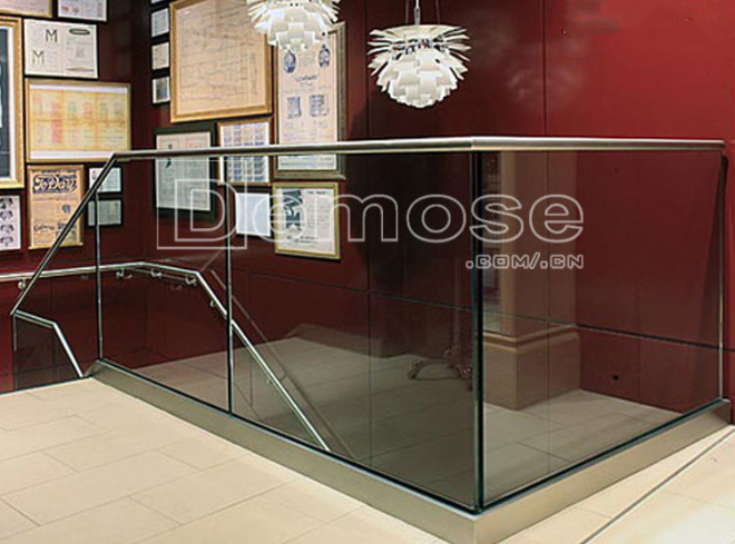 glass railing and aluminum alloy floor slots