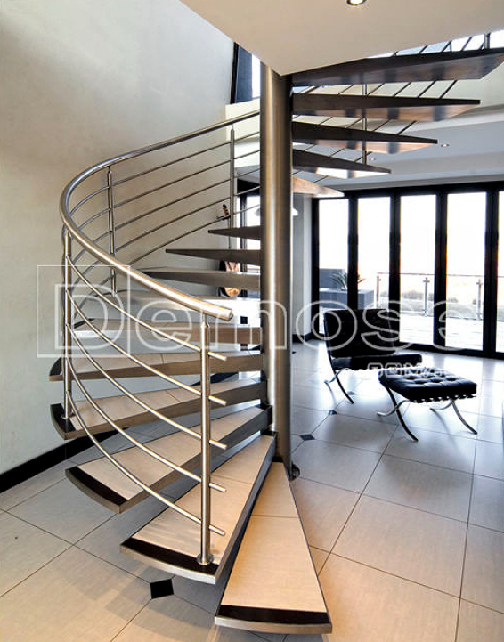 central pillar rotating staircase central column spiral staircase