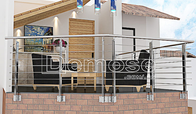 stainless steel balcony railings