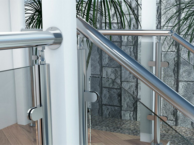 Round Post Glass Railings