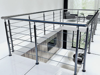 Round Post Wire Railings