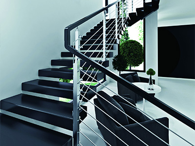 Square Post Wire Railings