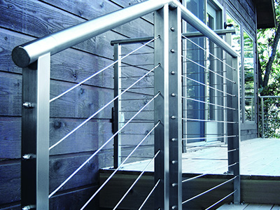 Square Post Cable Railings