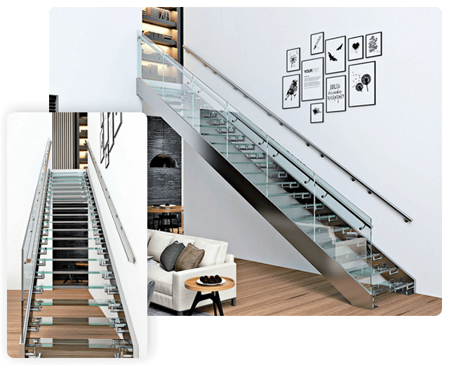 Straight stairs