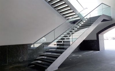 Qatar Double Steel Plate Staircase