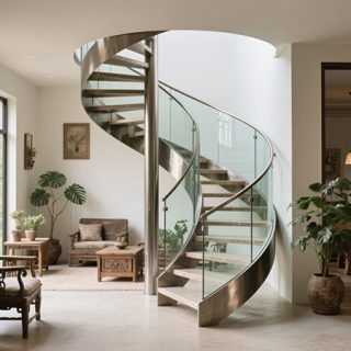 ​Cost Analysis of Spiral Staircases and Comparison with Conventional Staircases​
